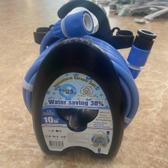 Bộ Vòi Súng Phun Tưới Nông Nghiệp, Vòi Tưới Cây, Rửa Xe, 5 Chế Độ Điều Chỉnh, Ống Dài 10M, Tiếp Kiệm Nước, Chính Hãng AquaMate Taiwan