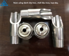 Vòi Heo Inox Dày Size 21 KODA, Vòi Lợn 21, Núm Uống Nước Cho Heo Thịt, Heo Nái,Chất Liệu Inox Loại Dày Nắp Vặn Hai Cạnh, LOGO KODA