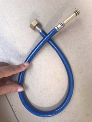 Dây Cấp 60p Đuôi Chột Nhựa Xanh, Dây Lắp Vòi Chậu 1 Lỗ Nóng Lạnh, Loại 1