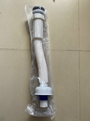Xi Phông Chậu Rửa Mặt Trắng, Đuôi Chun Nhựa PVC
