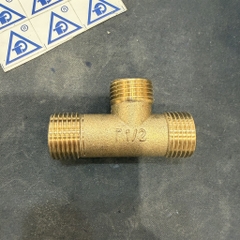 Tê Đồng Lệch 3 Đầu Ren Ngoài, Ren 21