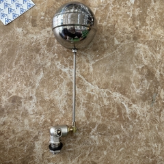 Van Phao Inox 21, Bóng Inox Cắt, Thân Đồng Mạ Inox, Lõi Sứ, Chân Ren 21