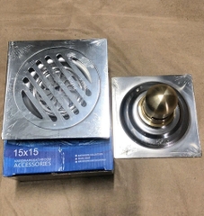 Thoát Sàn Cốc Đồng 12x12cm, Lắp Ống 60.76.90.110