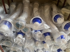 Xi Phông Chậu Rửa Mặt Trắng, Đuôi Chun Nhựa PVC