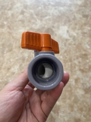 Van Nhựa Khoá Nước, Van Nhựa PVC Tay Cam, Không Vỏ Hộp, Cam Kết Kín Nước, Van Có Chân, Nhựa Dày Bóng, Tay Vặn Nhẹ, BH 24T Đổi Mới