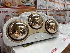 Đèn Sưởi Phòng Tắm, Mẫu Cong Mới, Đuôi Sứ, Công Suất 825W, BH 2 Năm,