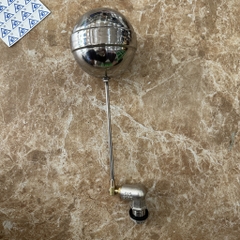 Van Phao Inox 21, Bóng Inox Cắt, Thân Đồng Mạ Inox, Lõi Sứ, Chân Ren 21