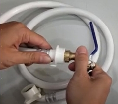 Dây Cấp Nước Máy Giặt Trắng, Cửa Trên, Dài 1.5m Trắng, Dây Mềm To, Không Mùi, Đủ 1,5M, Loại 1