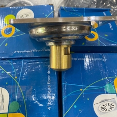 Thoát Sàn Inox 304, Chất Liệu Đồng, 12x12cm, Ống 60-90, Lõi Đồng Chống Hôi