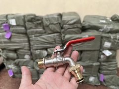 Vòi Nước Đồng 21 VYKO – Tay Gạt, Thân Đồng, Mõm Đồng Loại Dày, Đầu Vòi Lắp Nhanh Cho Dây Máy Giặt Và Khớp Nối Nhanh Cho Dây Mềm Tưới