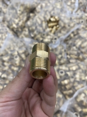 Kép Đồng Hai Đầu Ren Ngoài 21, Chất Liệu Chuẩn Đồng, Dày Đẹp Xịn Ren Chuẩn, 40g