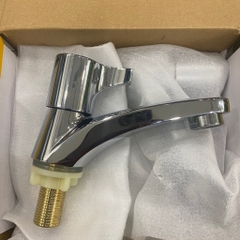 Vòi Chậu Đơn, Vòi Chậu Lạnh Lavabo,  Chất Liệu Đồng Mạ Crom