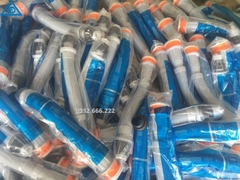 Xi Phông Rửa Mặt Lật Ghi, 1 Cửa Thoát, Đầu Lật Inox 304%, Đuôi Chun Nhựa PVC, Thoát Nước Chậu Rửa Mặt, Lavabo LINDA