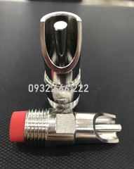 Vòi Uống Nước Cho Heo Con, Heo Sữa, Núm Vặn Đỏ, Vòi Heo Con Inox Size 21, Núm Uống Tự Động Cho Heo Con Núm Vặn Đỏ Lưới Lọc Inox