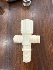 Van Cầu Chữ T, Chất Liệu Nhựa, Màu Trắng