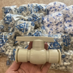 Van Bi VYKO Màu Ghi, Van Bi Tay Gạt Nối Nhanh Ống PPR, HDPE
