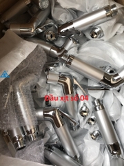 Đầu Xịt Nhựa 3 Khoang Mạ Crom, Thân Tròn, Ty Đồng, Đầu Mạ Crom, Số 04
