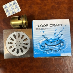 Thoát Sàn Cốc Đồng 12x12cm, Floor Drain
