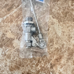 Phao Cơ 21 Inox 304, Chân Ren 21, Bóng Nhựa Xanh, Thân Ty Chất Liệu Inox Chuẩn 304
