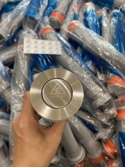 Xi Phông Rửa Mặt Lật Ghi, 1 Cửa Thoát, Đầu Lật Inox 304%, Đuôi Chun Nhựa PVC, Thoát Nước Chậu Rửa Mặt, Lavabo LINDA