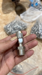 Kép Thu 1/2 và 1/4 Inox 304, Hai Đầu Ren Ngoài, Sus 304