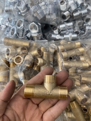 Tê Đồng Lệch 3 Đầu Ren Ngoài, Ren 21