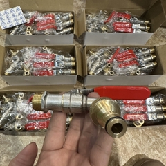 Vòi Nước Đồng 21 VYKO – Tay Gạt, Thân Đồng, Mõm Đồng Loại Dày, Đầu Vòi Lắp Nhanh Cho Dây Máy Giặt Và Khớp Nối Nhanh Cho Dây Mềm Tưới