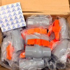 Van Nhựa PVC 21 Tay Cam, Van Không Vỏ Hộp, Tay Vặn Nhẹ, Kín Nước