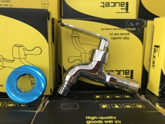 Vòi Hồ Nước 21, Chất Liệu Thân Đồng Mạ Crom, Mõm A, Vòi Nước Gắn Tường, Size 21 (1/2