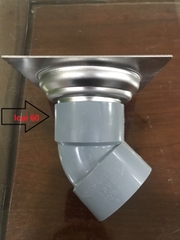 Thoát Sàn 12x12 Nhà Tắm LINDA, Chất Liệu Inox 304, Ga Chống Hôi, Dày 2 Li, Lắp Vừa Ống 60,76,90,110