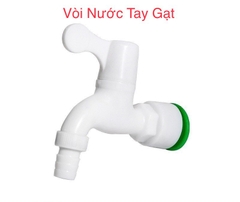 Vòi Nối Nhanh, Tay Gạt, Nối Nhanh Ống PPR, HDPE, Trắng Xanh