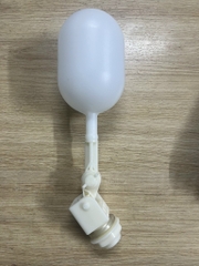 Phao Cơ 21 Nhựa Bóng Dẹp, Van Phao Cơ Chống Tràn Téc Nước, Bóng Trắng Dẹp, BH 1 Năm