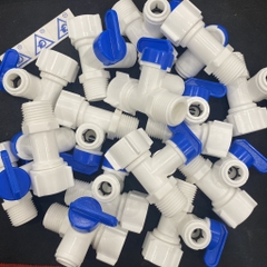 Van Lọc Nhựa 10mm Chia Nước Đầu Nguồn Cấp Nước Cho Máy Lọc Nước, Rắc Co RT 1/2, RN 1/2, Ống 3/8, Van Khóa Cấp Nước Đầu Nguồn