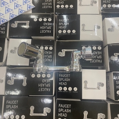 Đầu Nối Vòi Rửa Mặt, Xoay 360 Độ, Nhựa ABS Mạ Crom Bóng