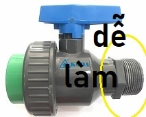 Van Nhựa PPR Rắc Co RN 49 Xả Đáy Bồn Nước, Lắp Ống Nhiệt 50 PPR, Ren Ngoài 49, KODA (BH2 Năm Đổi Mới)