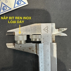 Nắp Bịt Vặn Ren Ngoài Inox Loại Dày, Linh Kiện Tháy Thế Cho Núm Uống Nước Cho Heo
