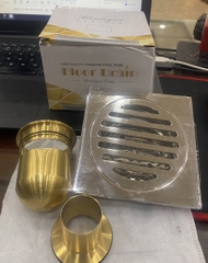 Thoát Sàn Inox 304, Chất Liệu Đồng To, 12x12cm, Lõi Đồng Ống 34 Chống Hôi, Lõi Đồng To, Mặt Bóng