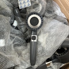 Bát Sen Tắm Chỉnh 3 Chế Độ Spa, Tăng Áp, Nút Tắt Mở Tay Cầm, Màu Ghi