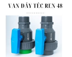 Van Nhựa PPR Rắc Co RN 49 Xả Đáy Bồn Nước, Lắp Ống Nhiệt 50 PPR, Ren Ngoài 49, KODA (BH2 Năm Đổi Mới)