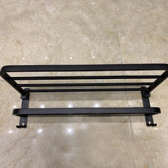Bộ Phụ Kiện Nhà Tắm, 5 Món: Vắt Khăn Tắm 2 Tầng, Vắt Khăn Mặt, Giá 2 Tầng Đựng Dầu Gội, Lô Giấy Kín Đựng Giấy Vệ Sinh, Bộ Cây Cọ Bồn Cầuc Chất Liệu Inox 304 Mạ Nano Chống Xước, Chống Thấm