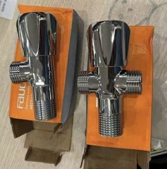 Van Cầu Chữ F, Chất Liệu Inox Mạ Crom