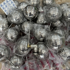 Van Phao Inox 27, Bóng Inox Cắt, Thân Đồng Mạ Inox, Lõi Sứ, Chân Ren 27