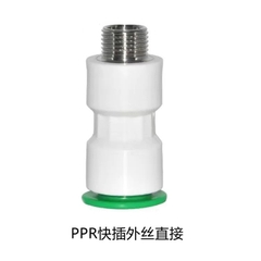 Măng Sông, Phụ Kiện Nối Nhanh Ống PPR, HDPE Trắng Xanh