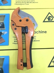 Kéo Cắt Ống Nhiệt PPR 40, Kéo Cắt Ống PPR| PVC|PE Từ Ống 20-40, Kéo Màu Cam, Có Công Tắc Tự Động Mở Miệng Kéo, Lưỡi Inox 304