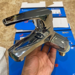 Củ Vòi Lavabo Nóng Lạnh, Tay Vuông Japalo, Chất Liệu Đồng Mạ Crom, Thân To, Gồm 2 Chân Sen Đồng Và Vỏ Hộp Màu Xanh Japalo, 403