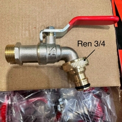Vòi Nước Đồng 21 VYKO – Tay Gạt, Thân Đồng, Mõm Đồng Loại Dày, Đầu Vòi Lắp Nhanh Cho Dây Máy Giặt Và Khớp Nối Nhanh Cho Dây Mềm Tưới
