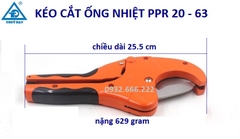 Kéo Cắt Ống PPR 63, Kéo Màu Cam, Cắt Ống PPR| PVC|PE Từ Ống 20-63, Kéo Cắt Thép Cứng Không Rỉ Bền