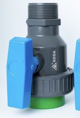 Van Nhựa PPR Rắc Co RN 49 Xả Đáy Bồn Nước, Lắp Ống Nhiệt 50 PPR, Ren Ngoài 49, KODA (BH2 Năm Đổi Mới)