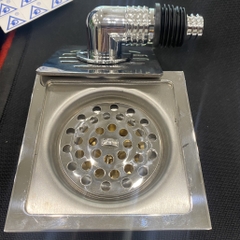 Ga 10x10, Inox 304, Lõi Đồng, Thoát Nước Máy Giặt, Chống Tràn Nước, Ngăn Mùi