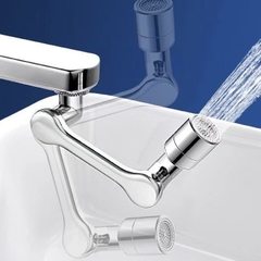 Đầu Nối Vòi Rửa Mặt, Xoay 360 Độ, Nhựa ABS Mạ Crom Bóng